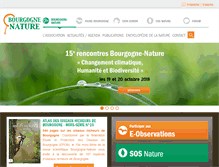 Tablet Screenshot of bourgogne-nature.fr